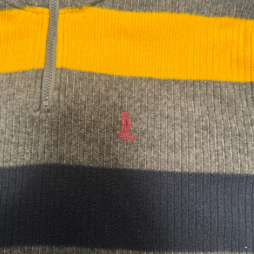 Lauren Ralph Lauren Quarter Zip Sweater Gray Women's Medium Petite Preppy MP VTG - Picture 6 of 16